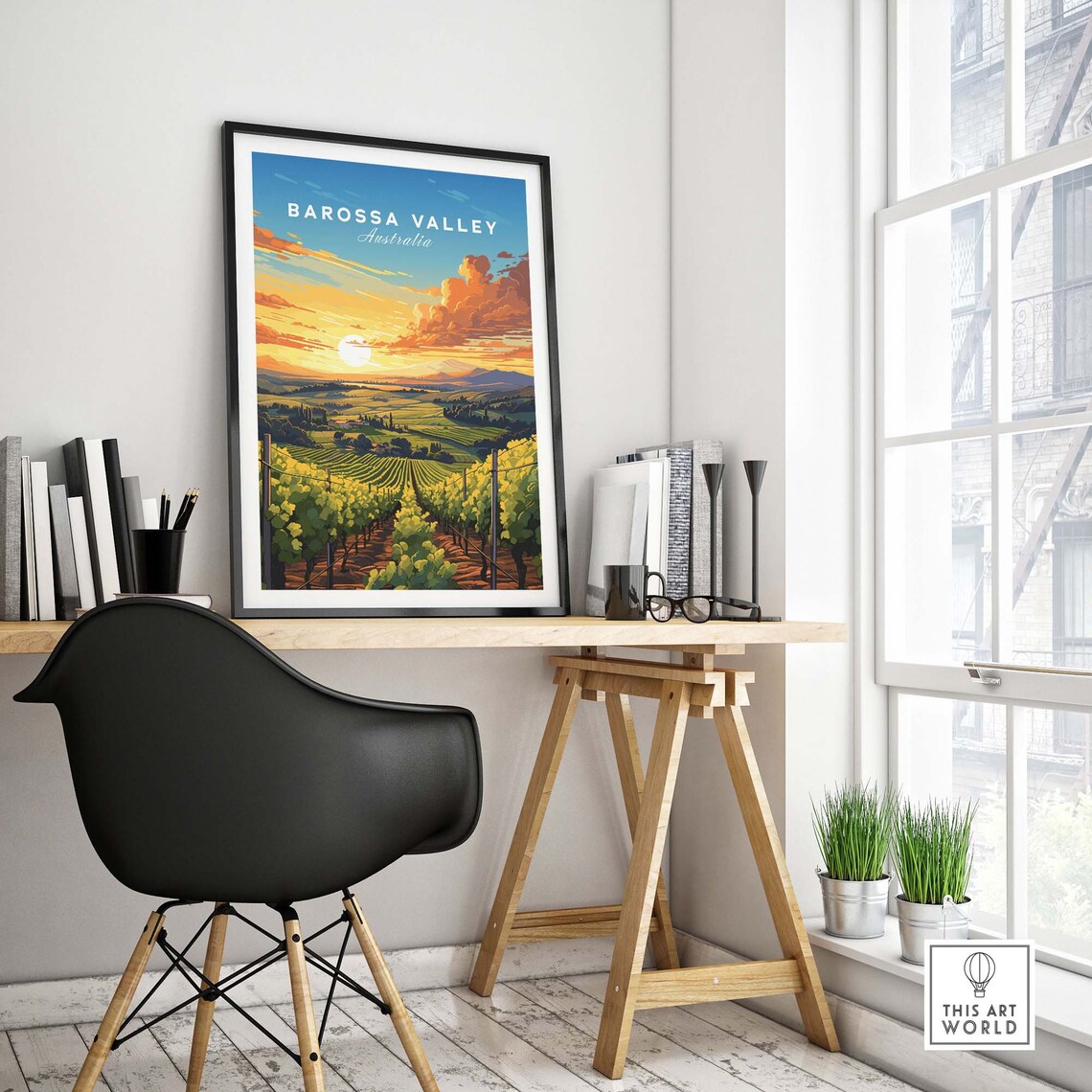 Barossa Valley Australia Travel Poster, Wall Art Print - Image 4