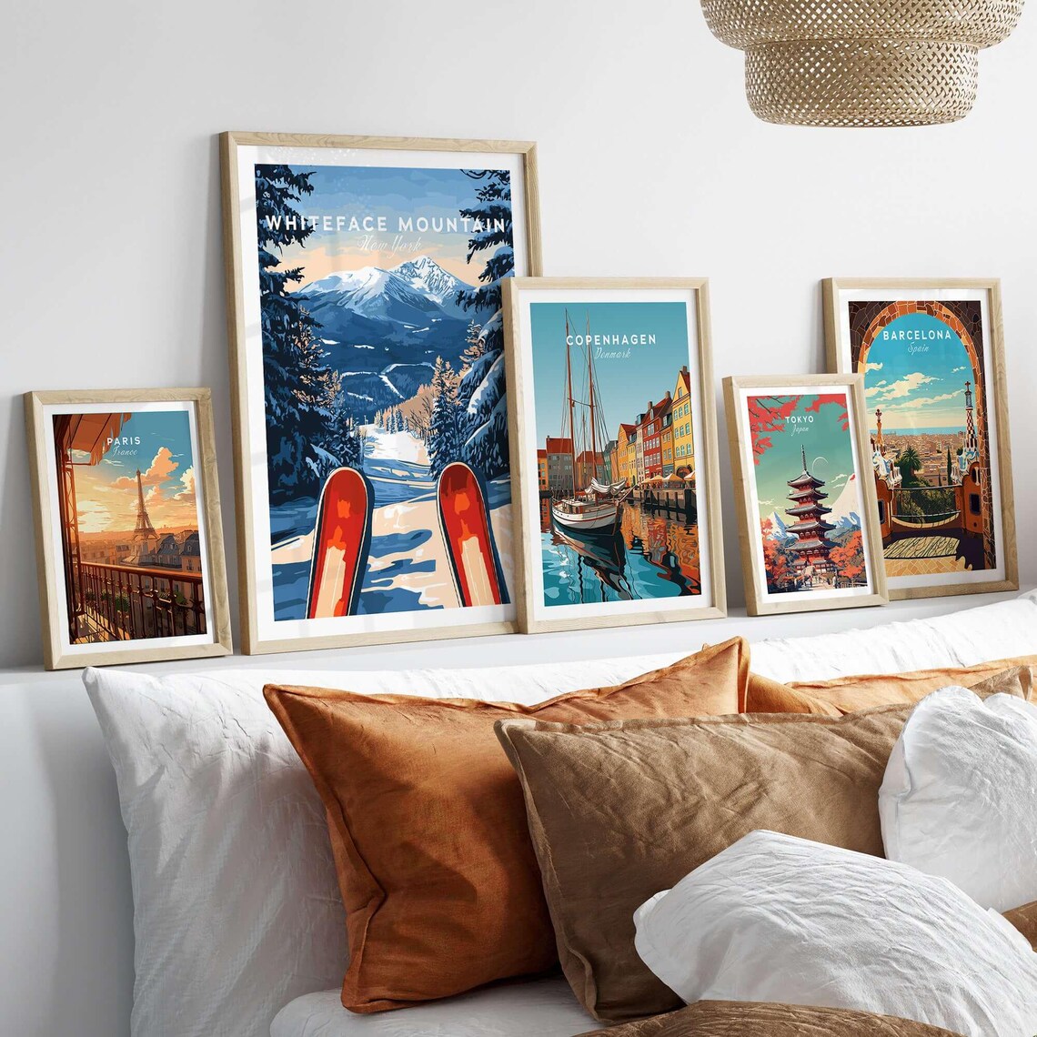 Winter Sports Art Print, Gift for Skier - Image 3
