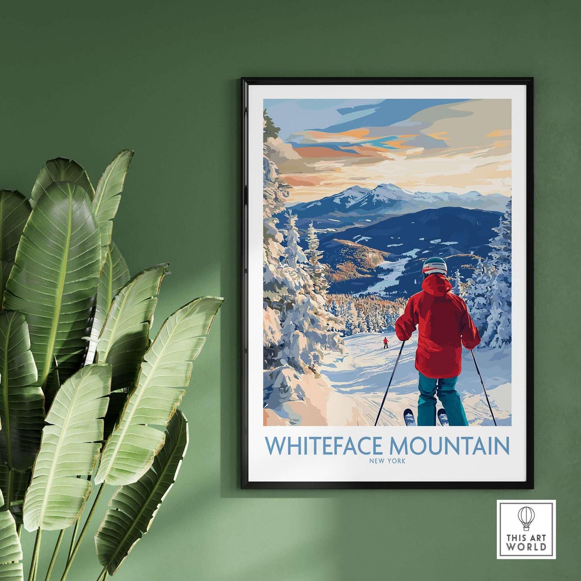 Whiteface Mountain Ski Art Print - Image 2