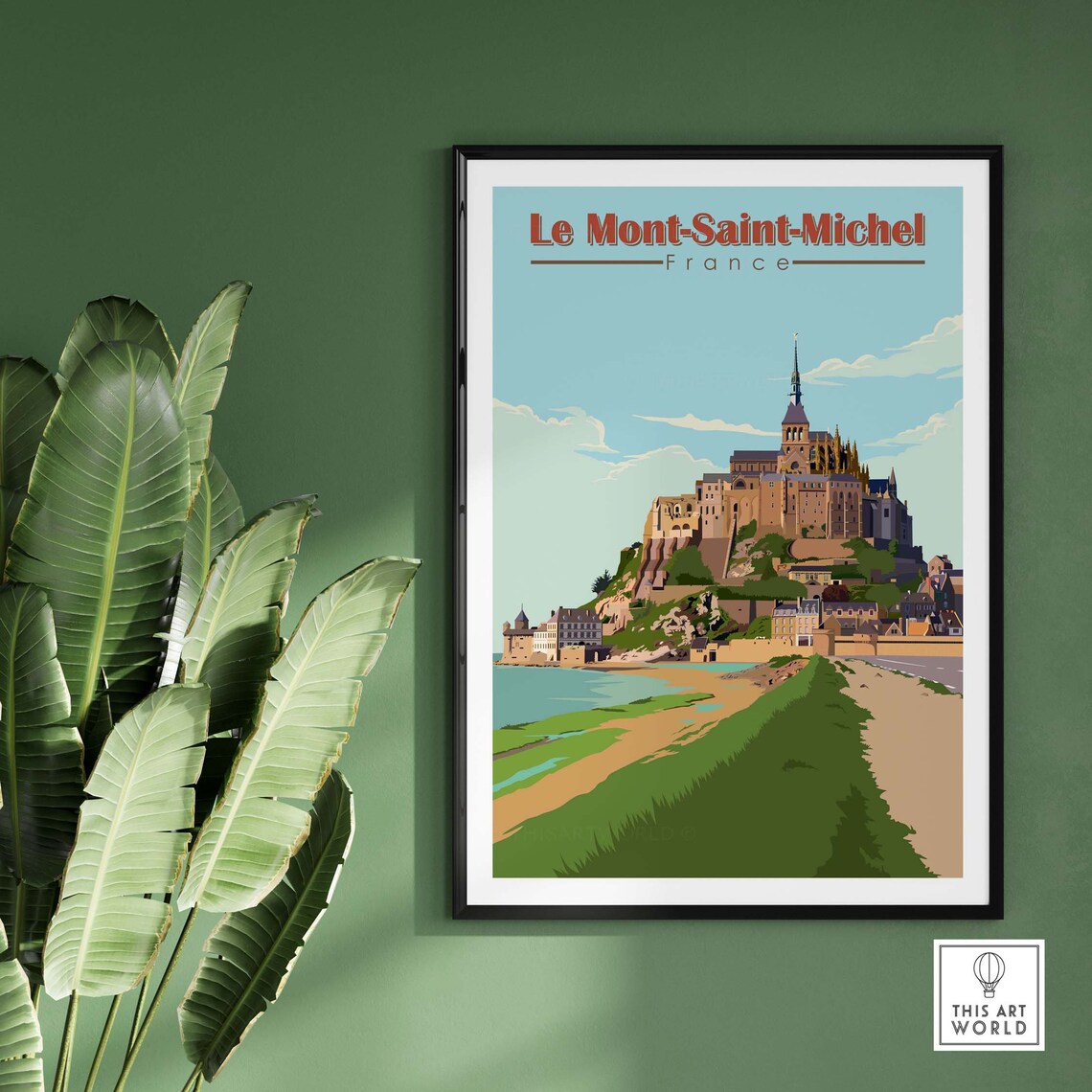Le Mont Saint Michel Travel Poster, Normandy France - Image 2