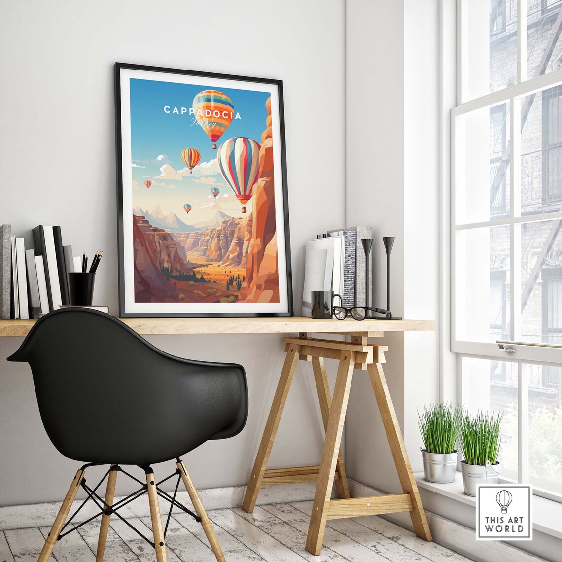 Cappadocia Turkey Travel Poster Art Print - Image 4
