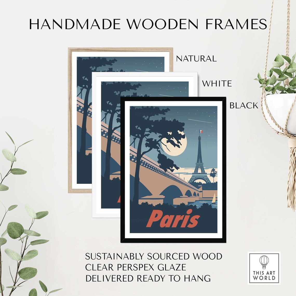 Paris French Romantic Gift Idea Travel Poster - Image 2