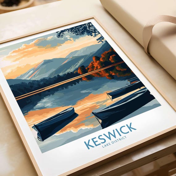 Keswick Art Print, Lake District Landscape