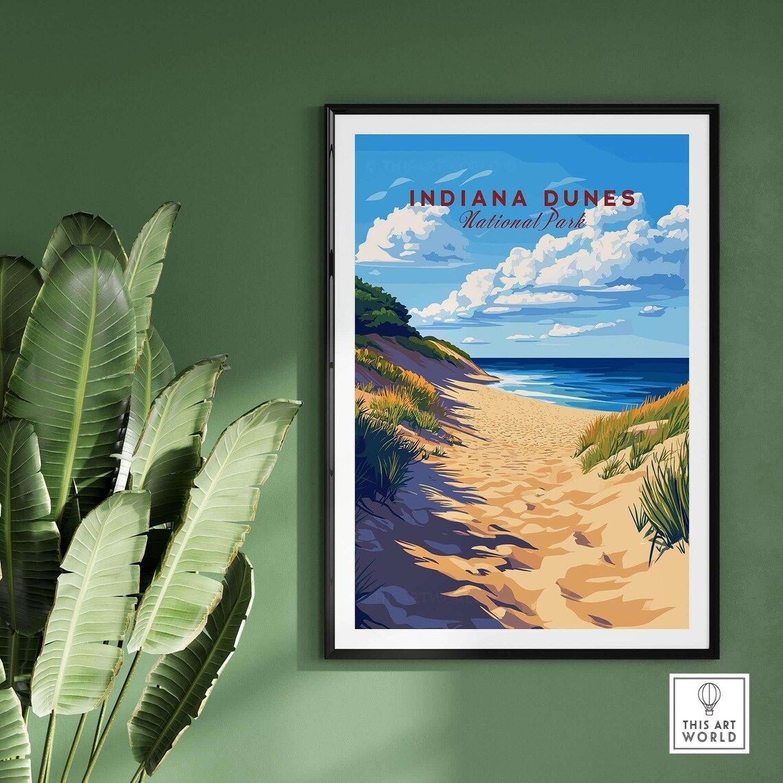 Indiana Dunes Travel Poster, National Park - Image 2