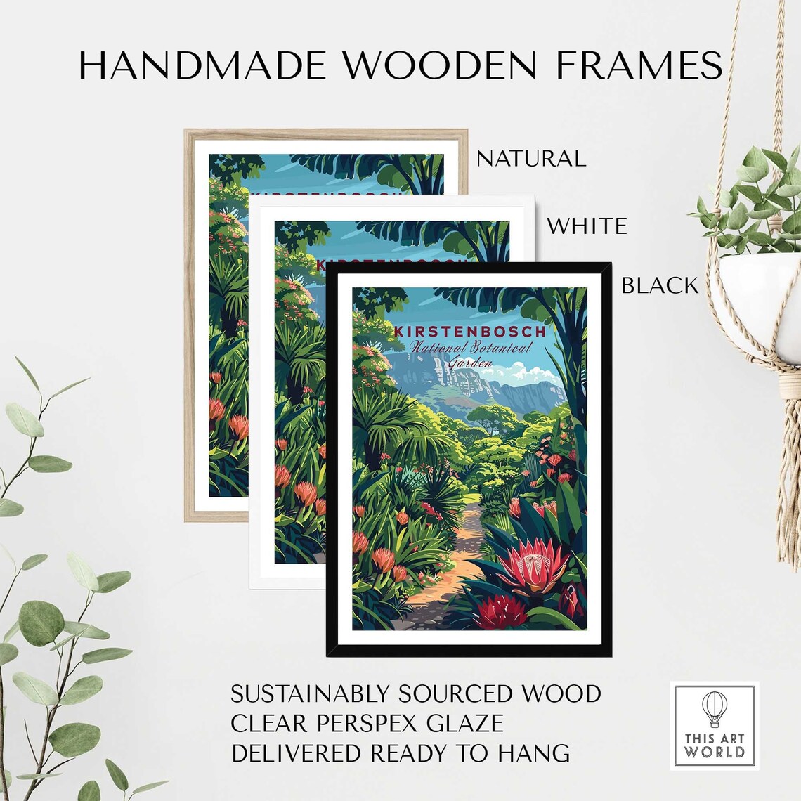 Kirstenbosch Botanical Gardens Travel Poster Art Print - Image 2