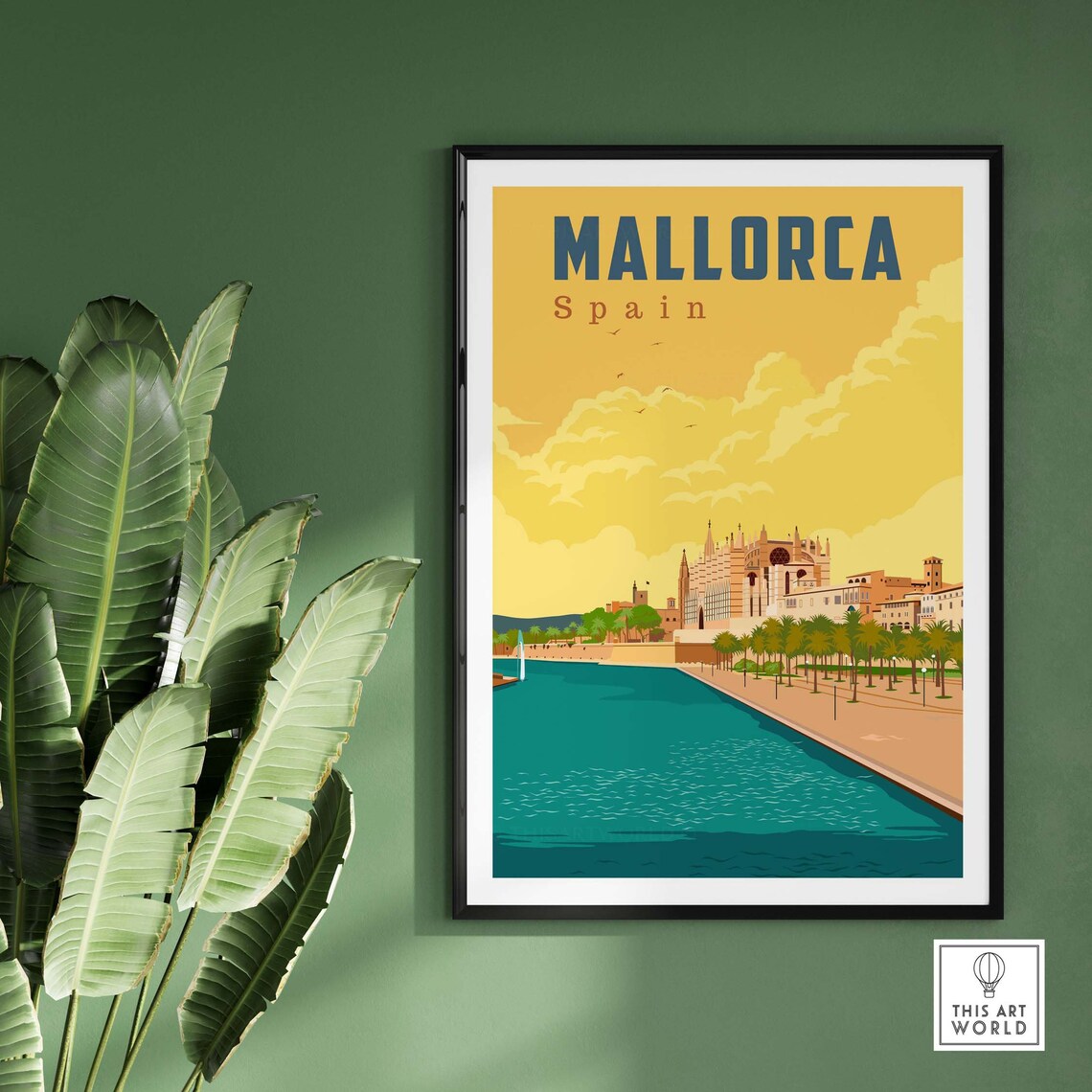 Mallorca Spain Travel Poster, Majorca Wall Art - Image 3