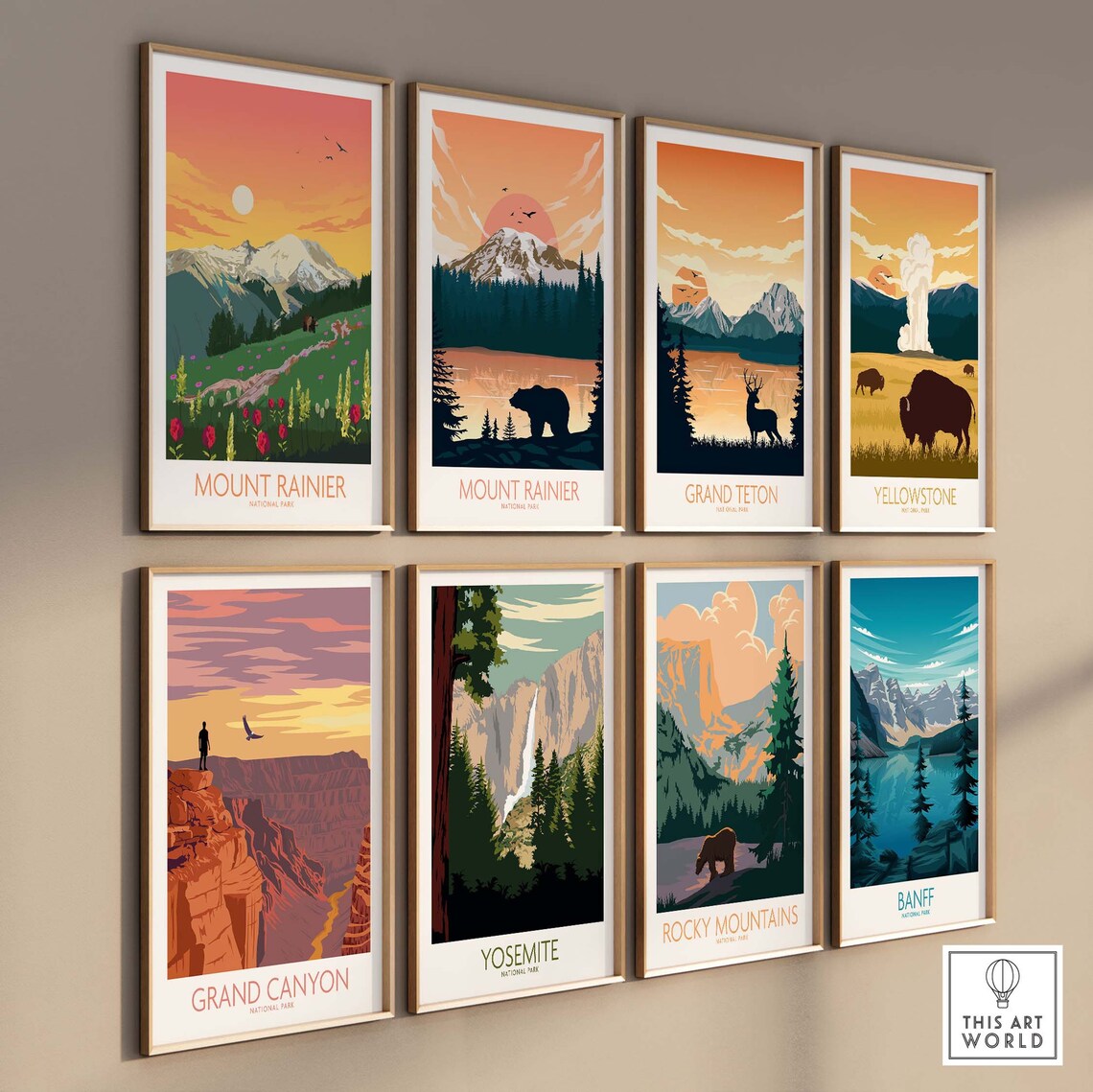 Mount Rainier National Park Home Decor Poster - Image 3