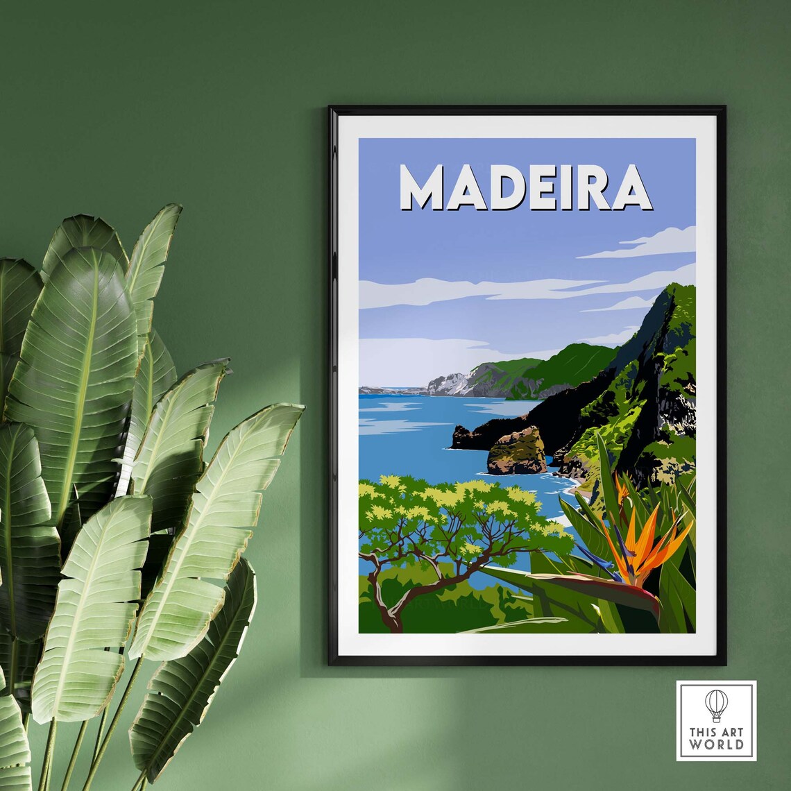 Madeira Travel Poster, Portugal Travel Poster - Image 2