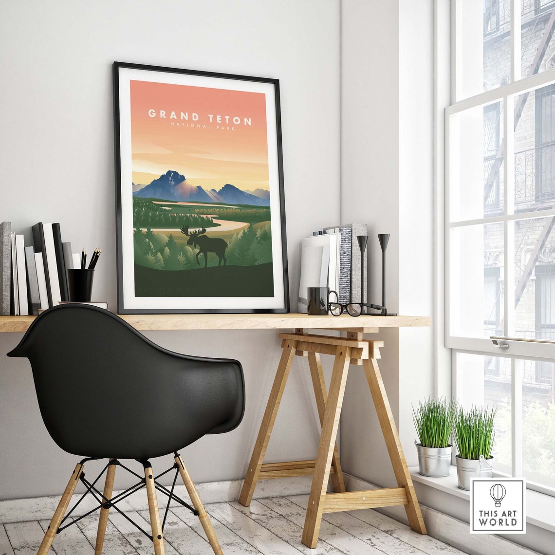 Grand Teton Home Decor Wall Art Print - Image 4