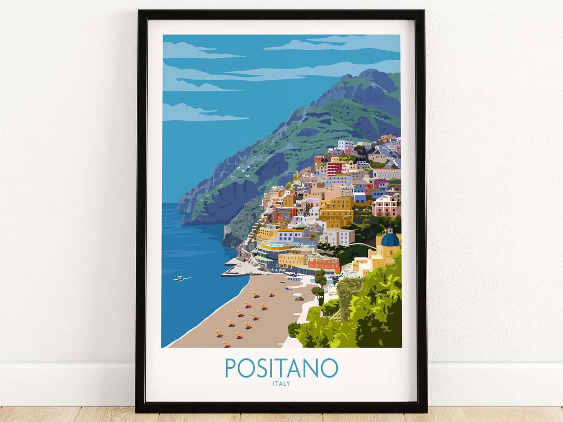 Positano Italy Wall Art Poster