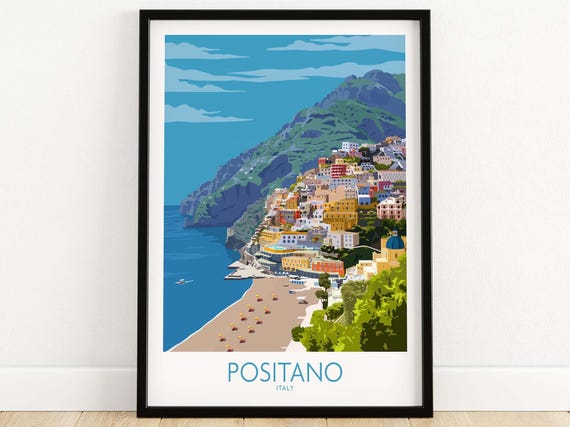 Positano Italy Wall Art Poster
