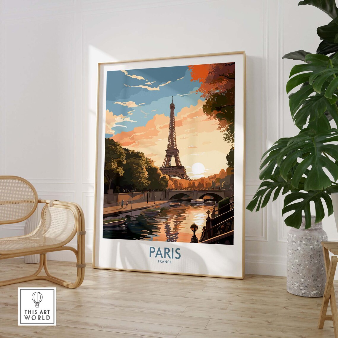 Paris France Travel Poster, Vintage City Art Print - Image 3