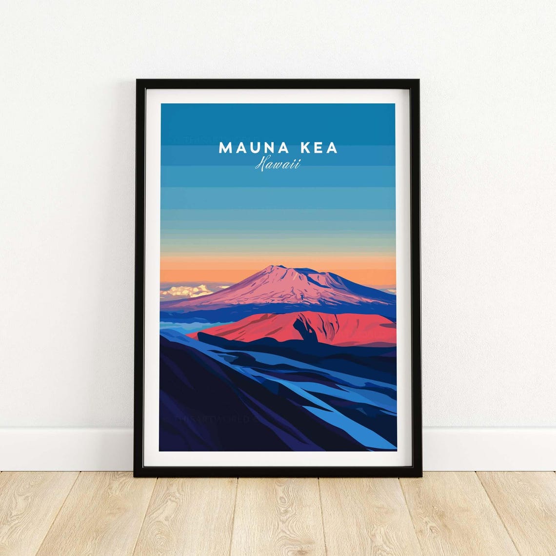 Mauna Kea Art Print, Hawaii Living Room Decor