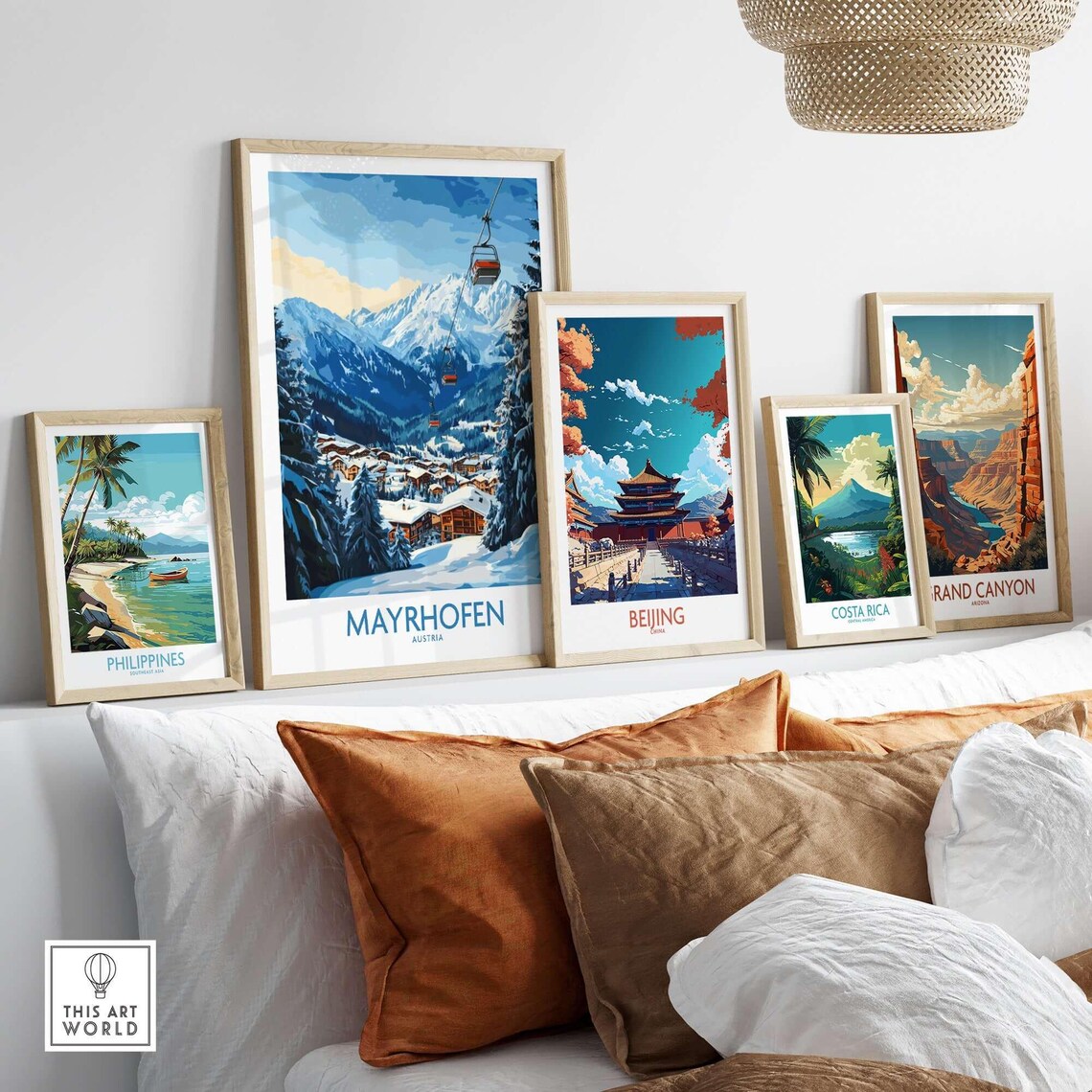 Mayrhofen Ski Resort Travel Poster, Austria - Image 3