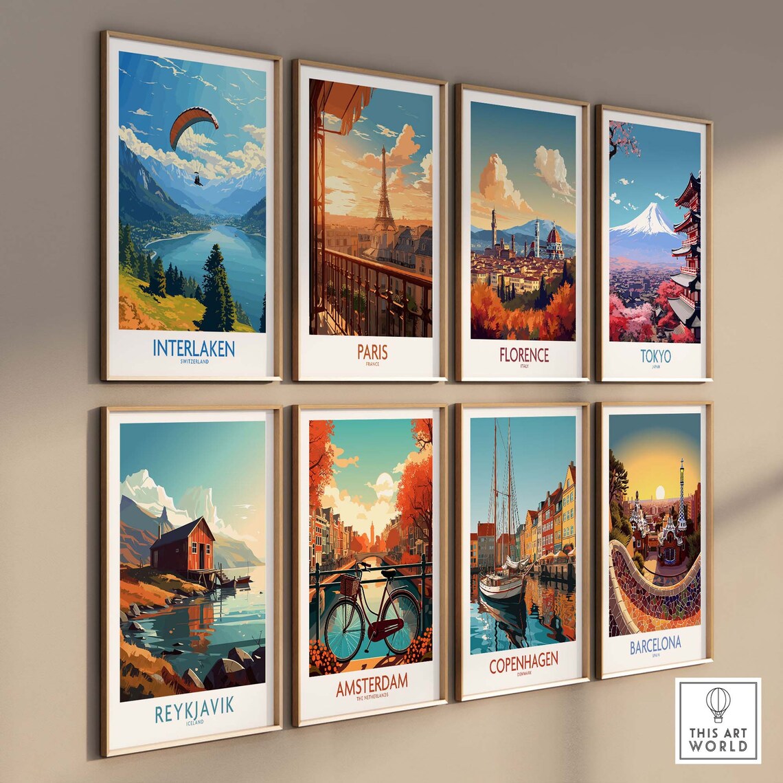 Interlaken Travel Poster, Europe Wall Art Print - Image 3