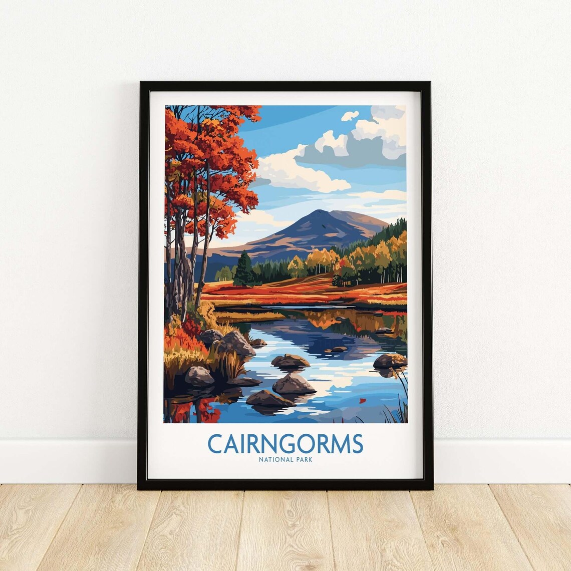 Cairngorms National Park Travel Poster, Scotland - Image 5