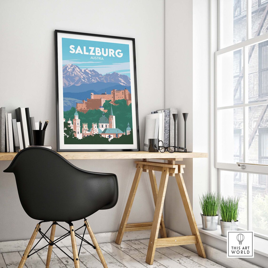 Salzburg Travel Poster, Austria Travel Poster Print - Image 4