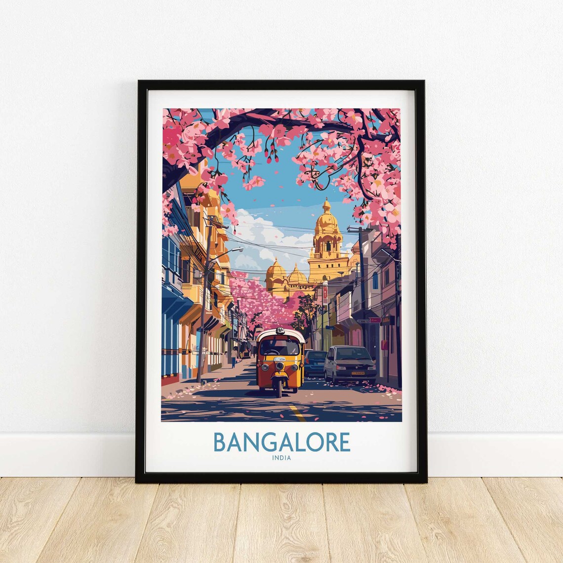 Bangalore Travel Poster, Home Decor Art Print