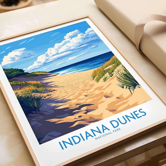 Indiana Dunes National Park Travel Poster