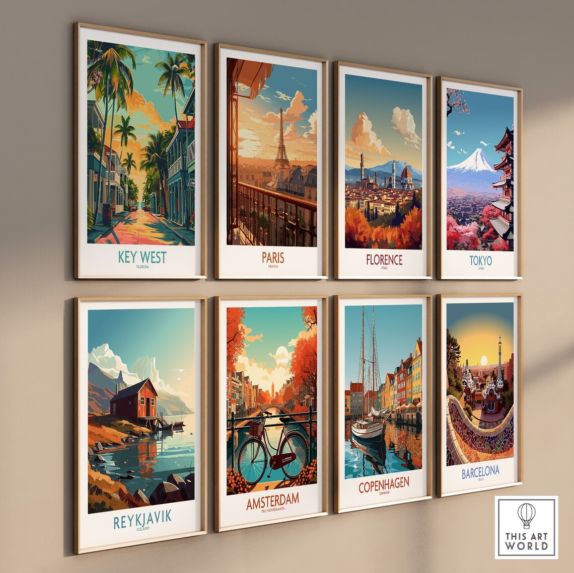Key West Travel Poster, Florida Wall Art Print - Image 3