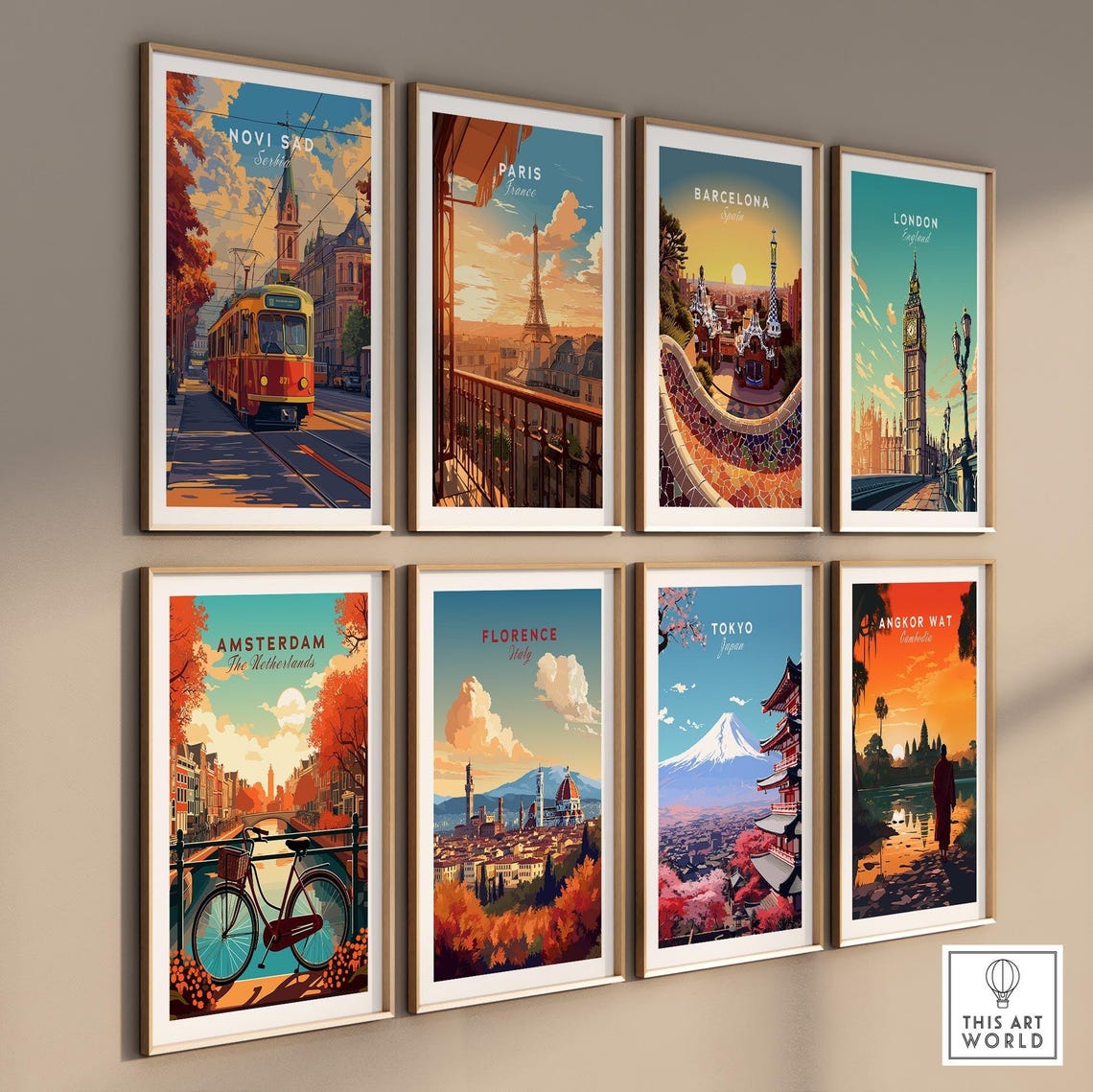Novi Sad Travel Print Serbia Wall Art Print Serbia Travel Poster Serbia Home Decor Novi Sad Artwork Poster Gift Novi Sad Illustration Art - Image 3