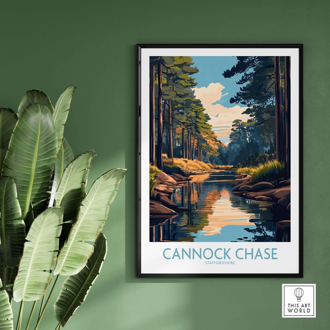 Cannock Chase, Staffordshire England Travel Poster - Image 2