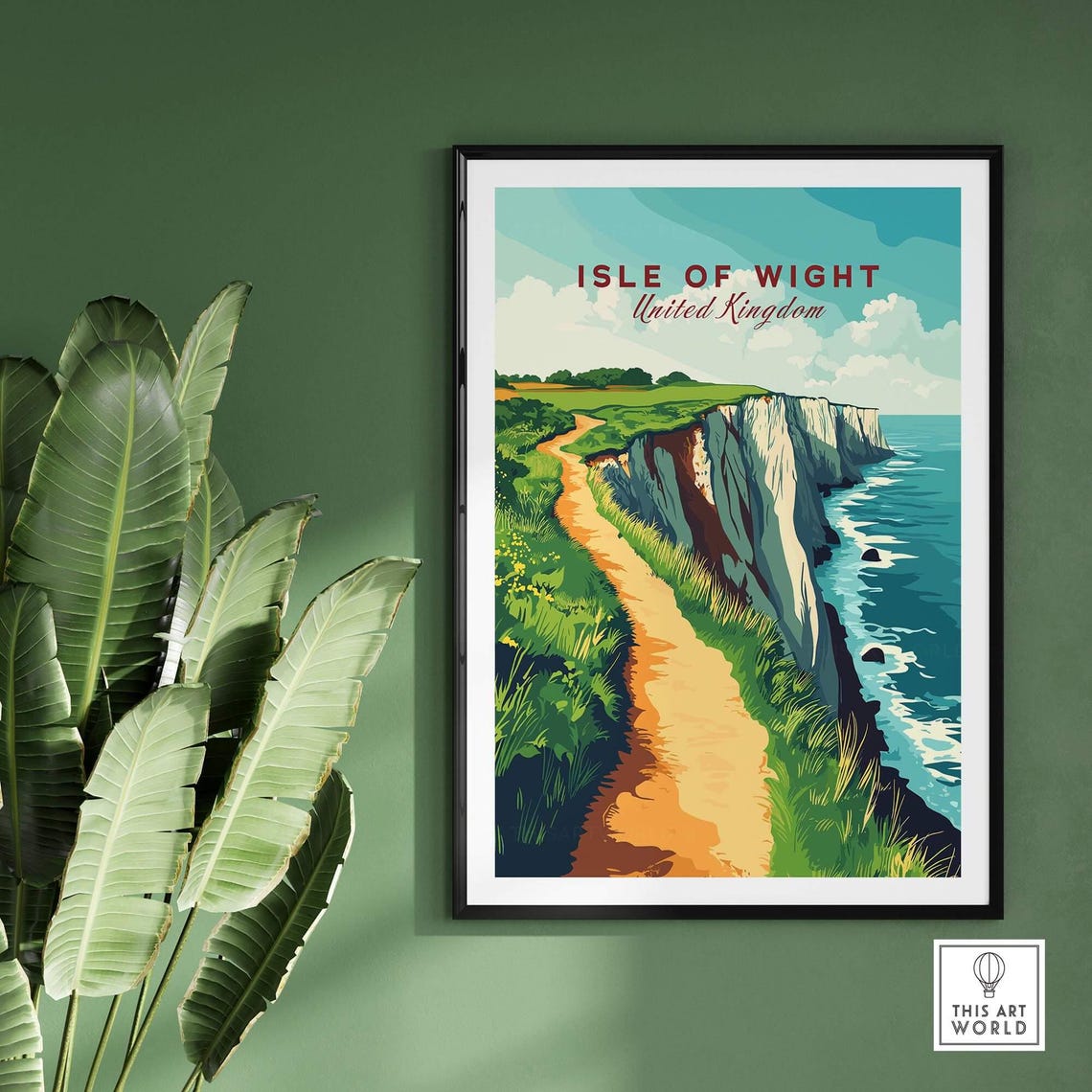 Isle Of Wight Travel Poster, Art Lovers Gift - Image 2