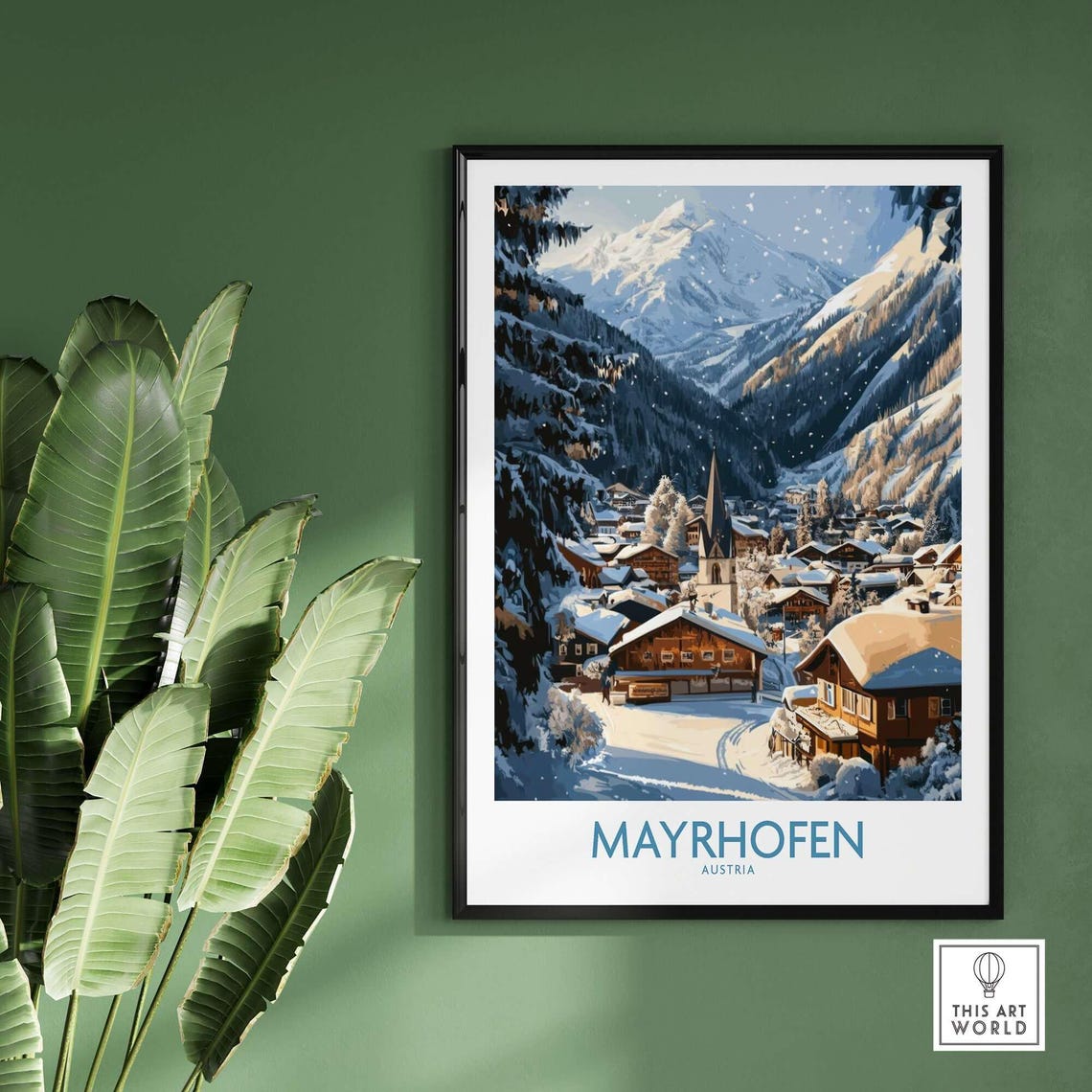 Mayrhofen Ski Resort, Winter Sports Artwork - Image 2