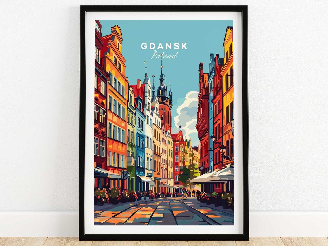 Gdansk Home Decor Travel Poster