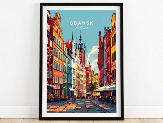 Gdansk Home Decor Travel Poster