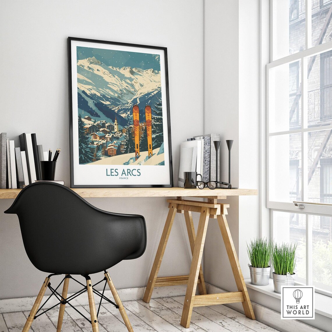 Les Arcs Ski Resort, France Travel Poster - Image 4