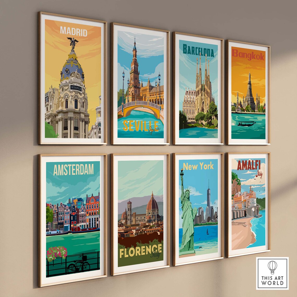 Seville Vintage Travel Poster, Spain Art Print - Image 3