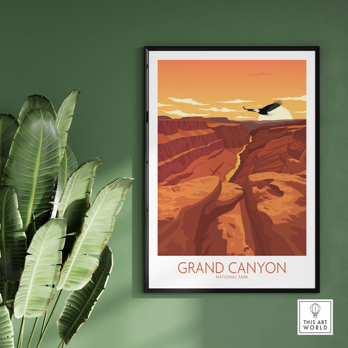 Grand Canyon National Park Travel Poster, Wall Art Print - Image 2