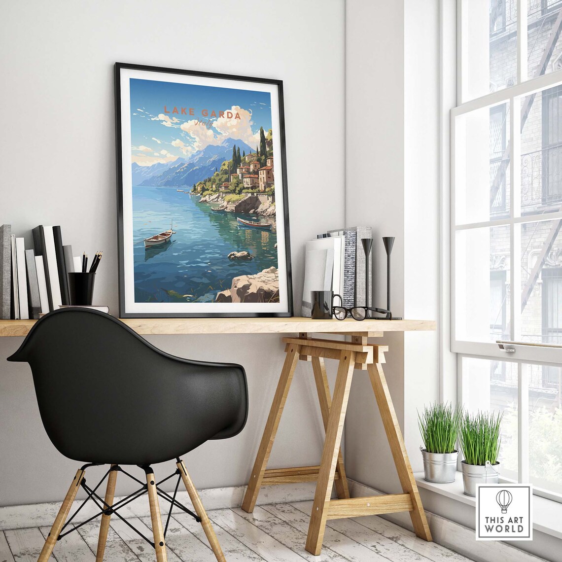 Lake Garda Birthday Present Wall Art Print - Image 4