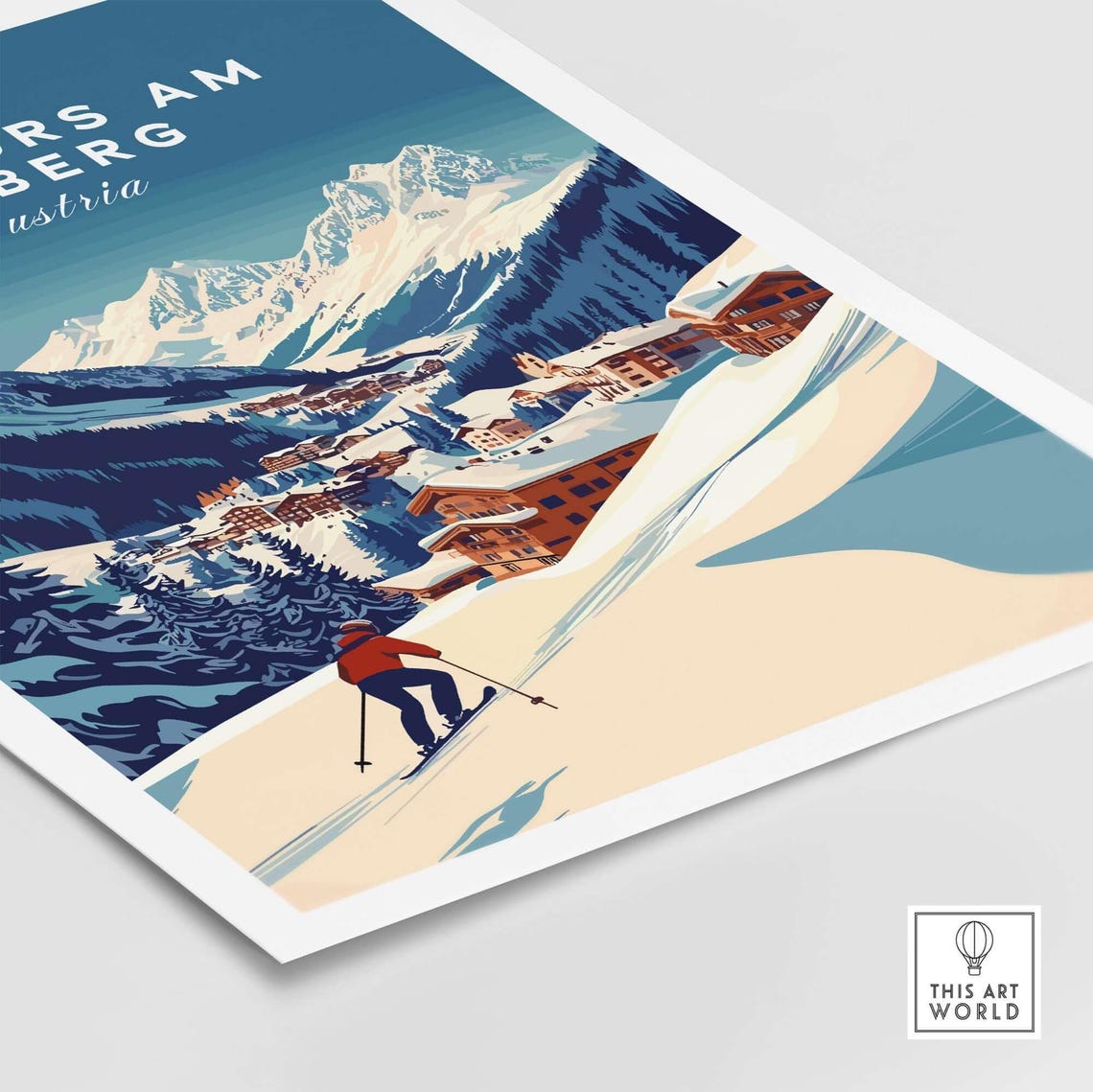 Lech Zrs Am Arlberg Travel Poster, Austria Gift - Image 5