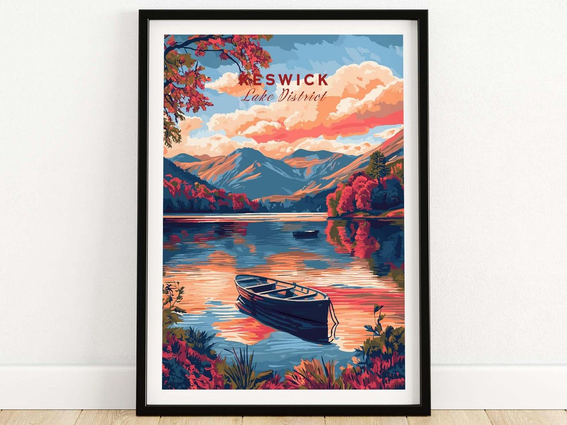 Keswick Lake District - Vintage Travel Poster
