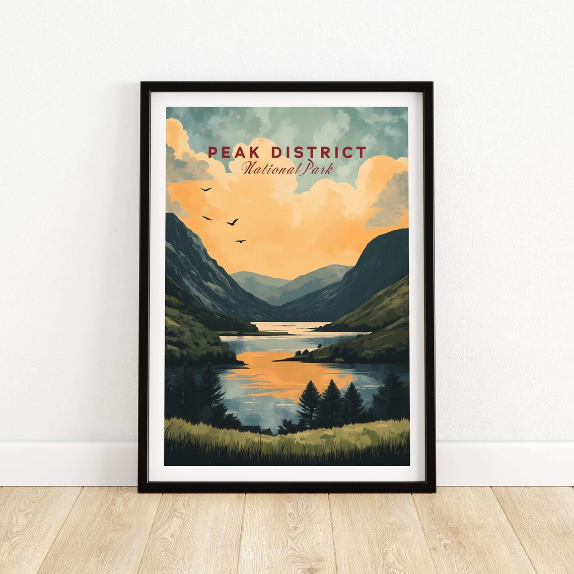 Peak District National Park Poster, Wall Art