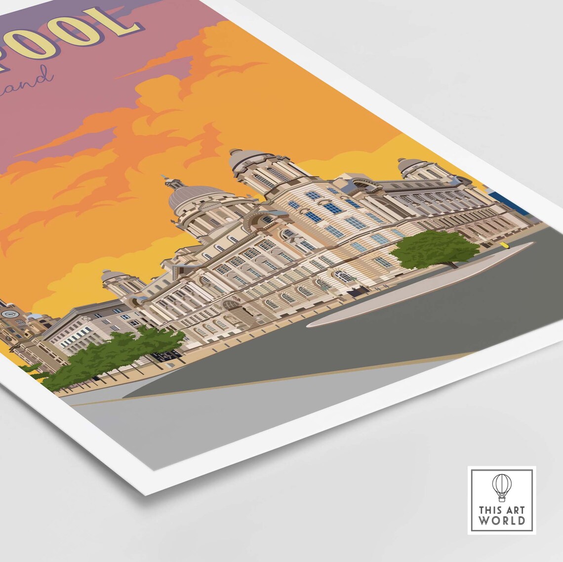 Liverpool Travel Poster, Liverpool England Art Print - Image 4