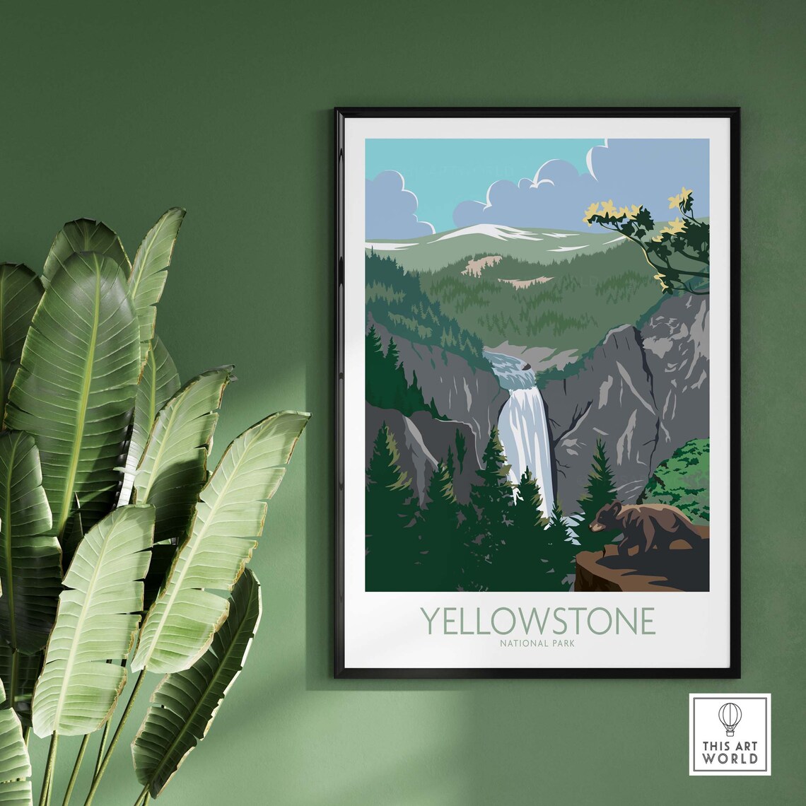 Yellowstone National Park Travel Poster Print - Image 2