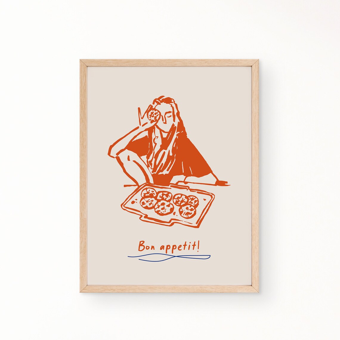 Cookie Baking Vintage Food Poster, Kitchen Decor - Image 3