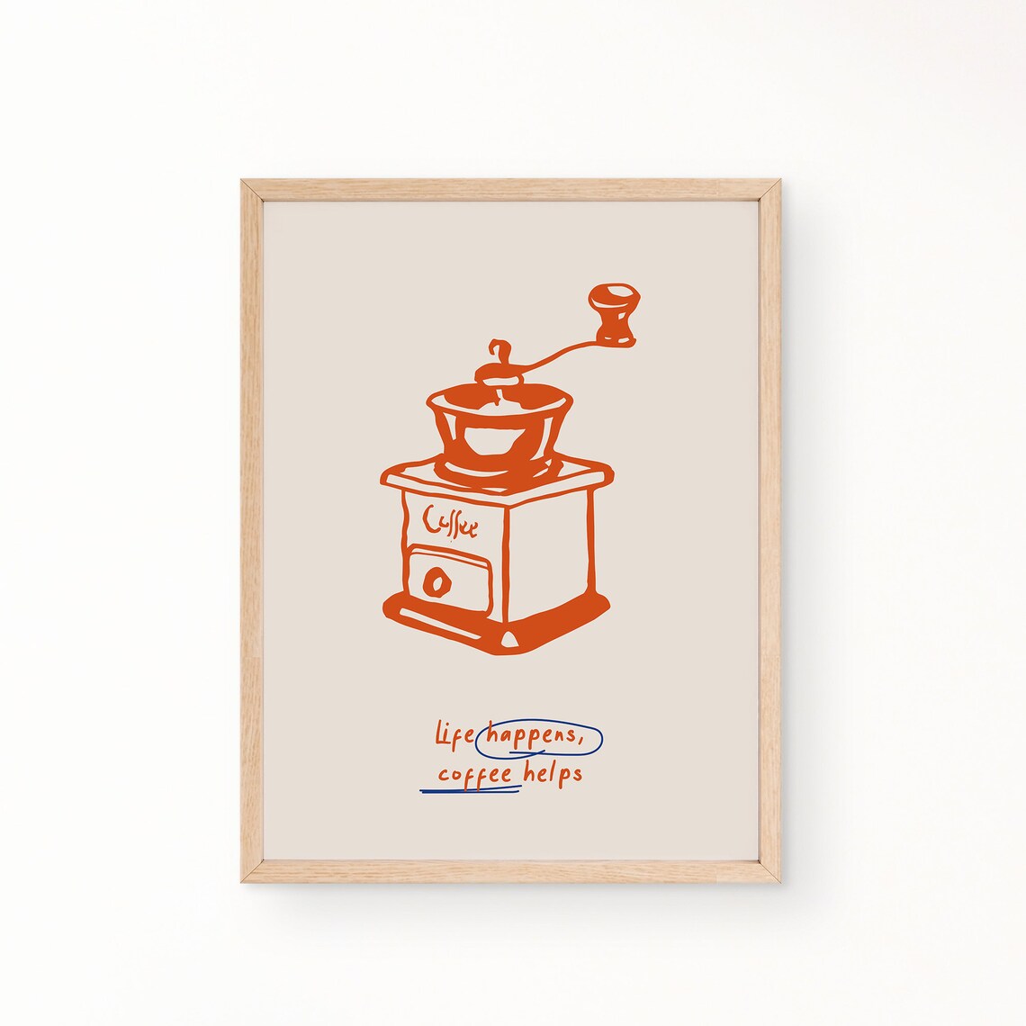 Coffee Grinder Modern Style Kitchen Decor Poster - Image 2