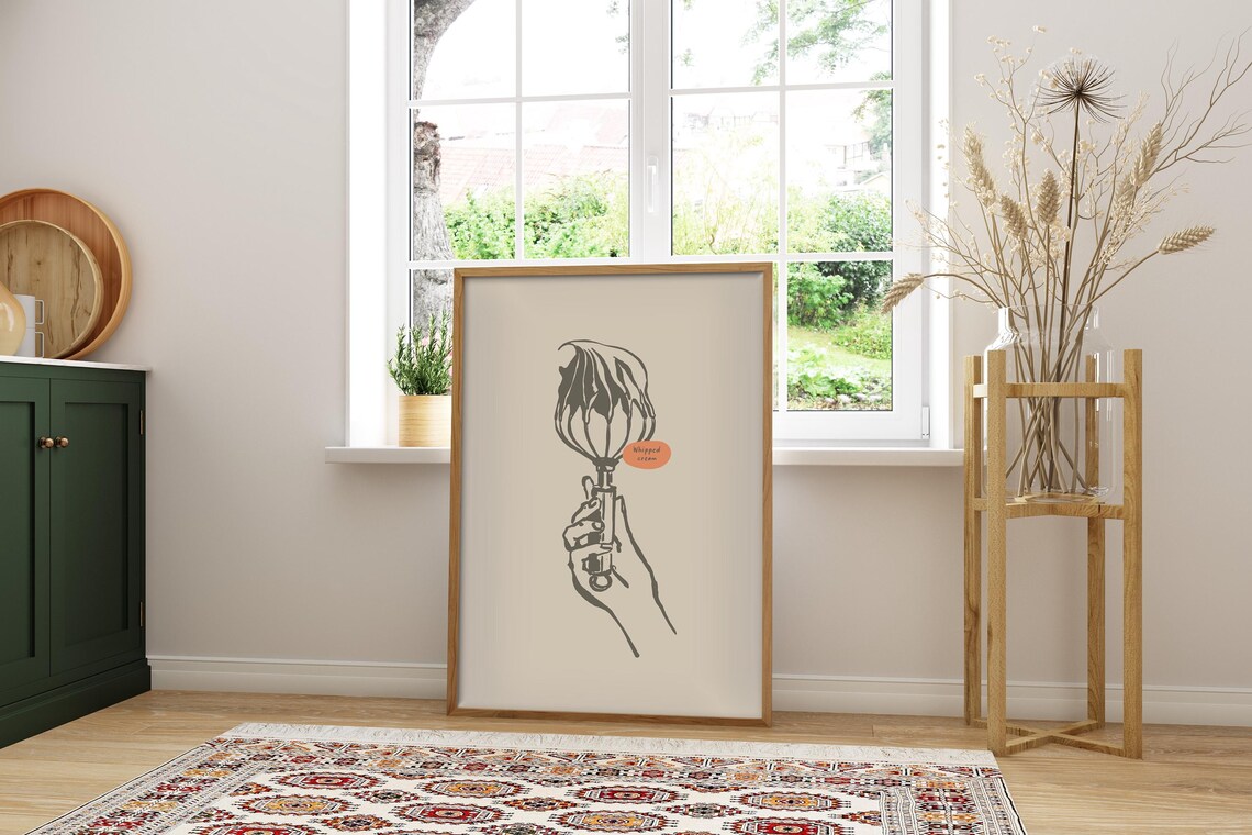 Whipped Cream, Modern Style Kitchen Decor Poster - Image 4