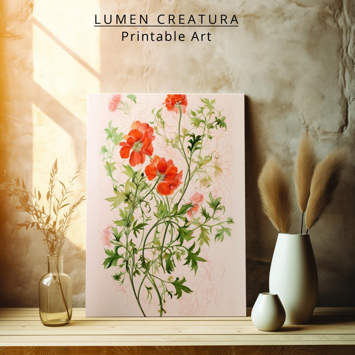 Floral Prints, Vintage Botanical Pattern Art Print - Image 4