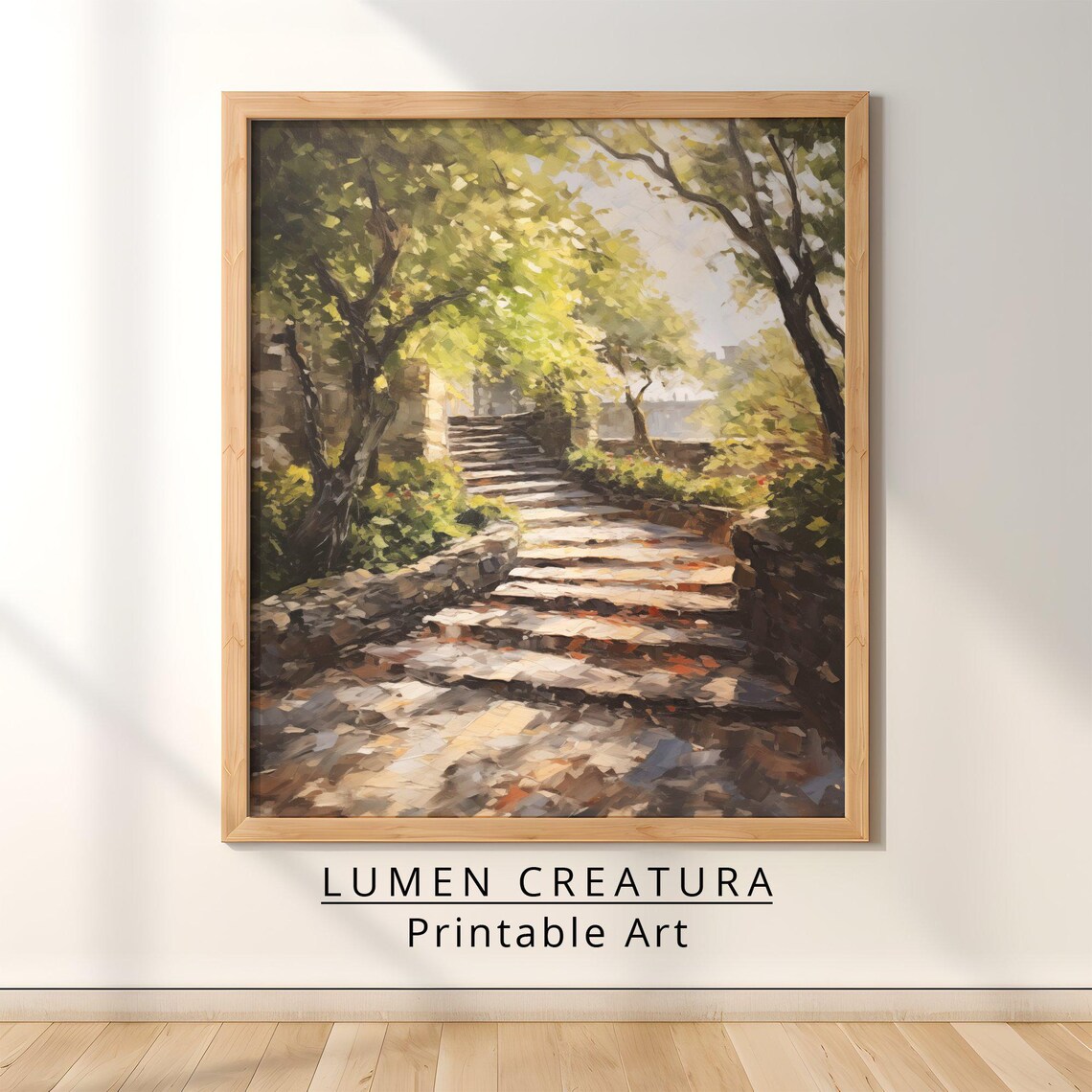 Cobblestone Farmhouse Vintage French Countryside Art Print
