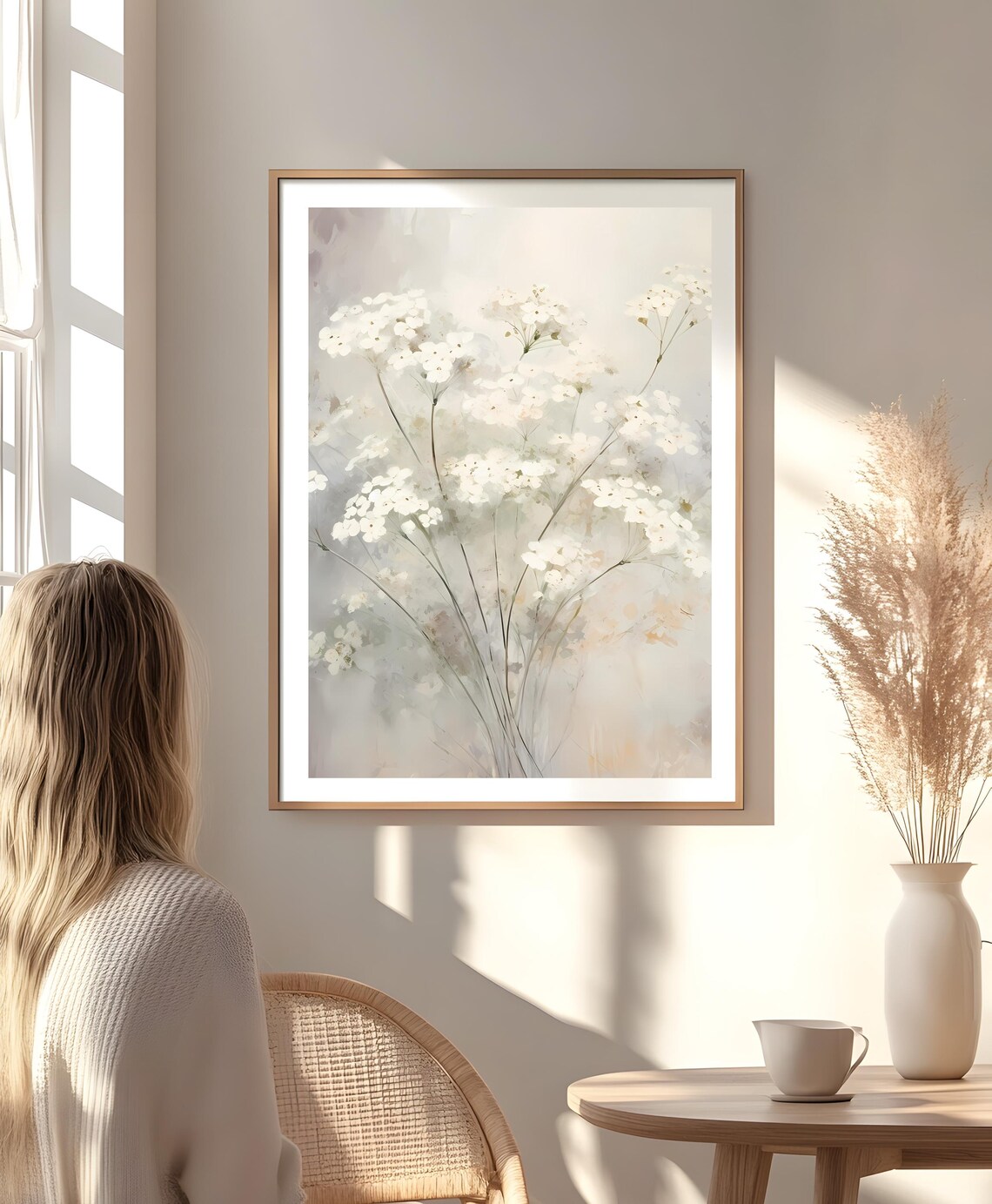 Vintage Botanical Floral Art Print, Blossom Painting