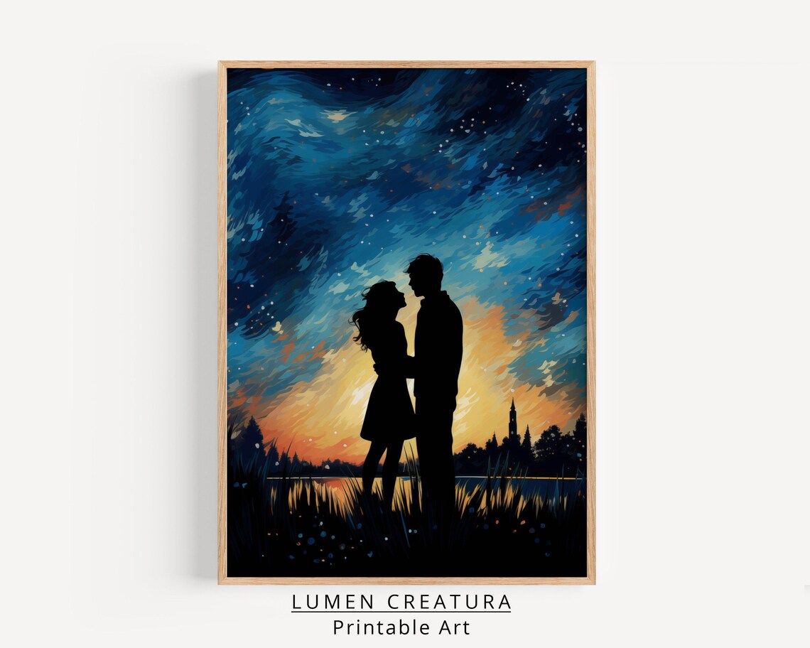 Cute Couples Valentines Day Wall Art, Romantic Decor