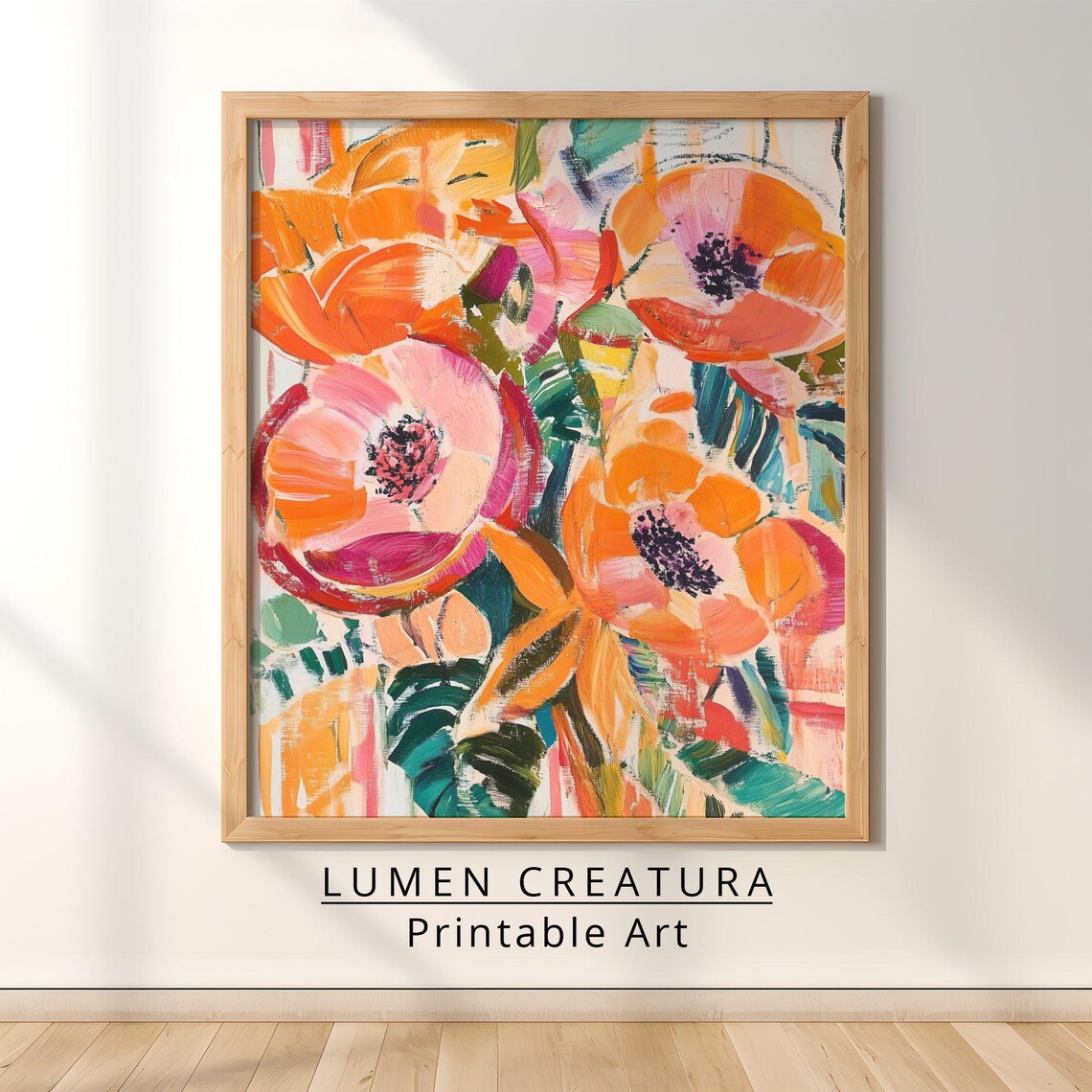 Vintage Abstract Botanical Floral Bouquet Art Print - Image 2