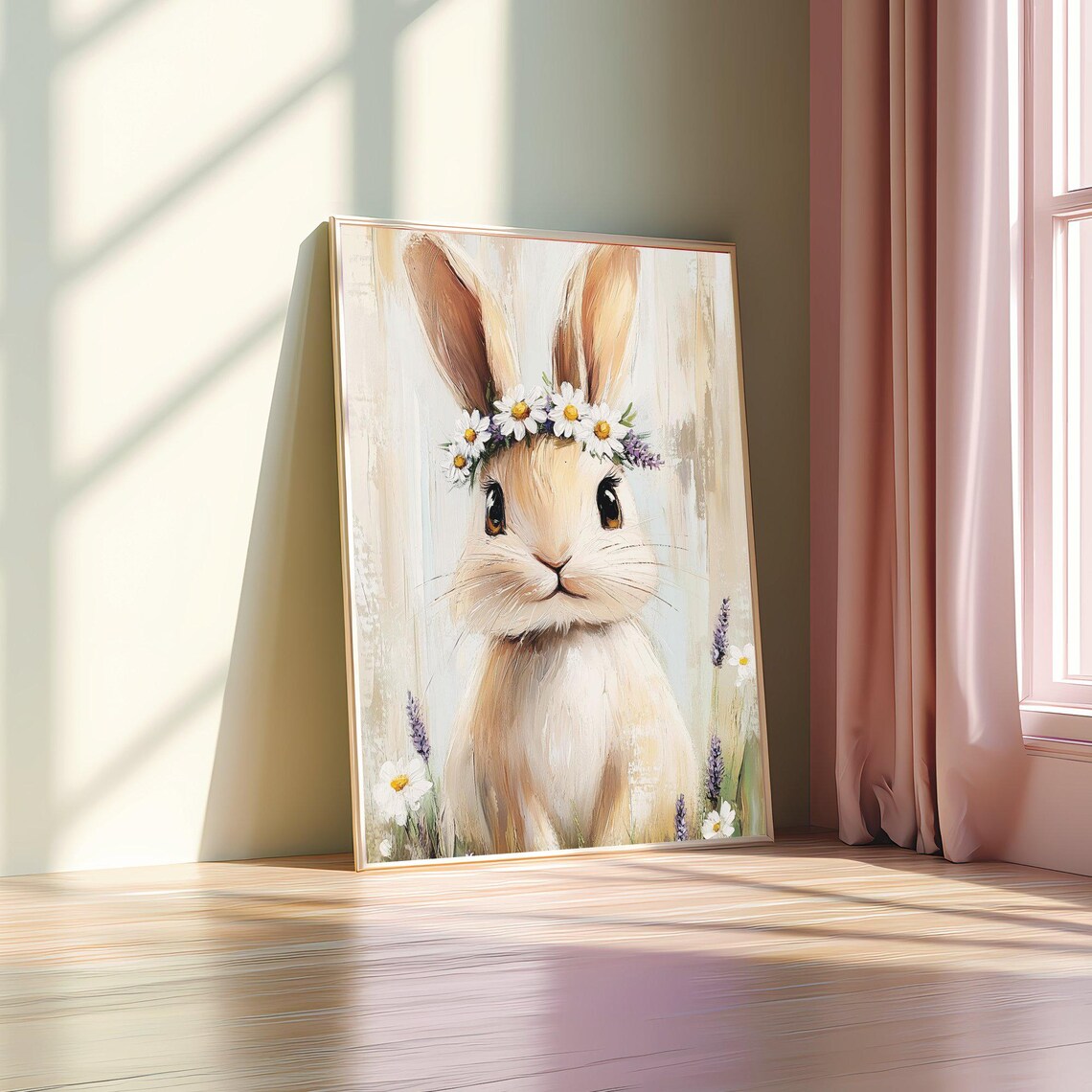 Easter Bunny Art Print, Cute Spring Farmhouse - Image 4