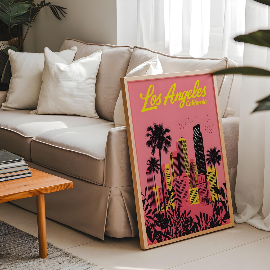 Retro Los Angeles California Travel Poster - Image 5