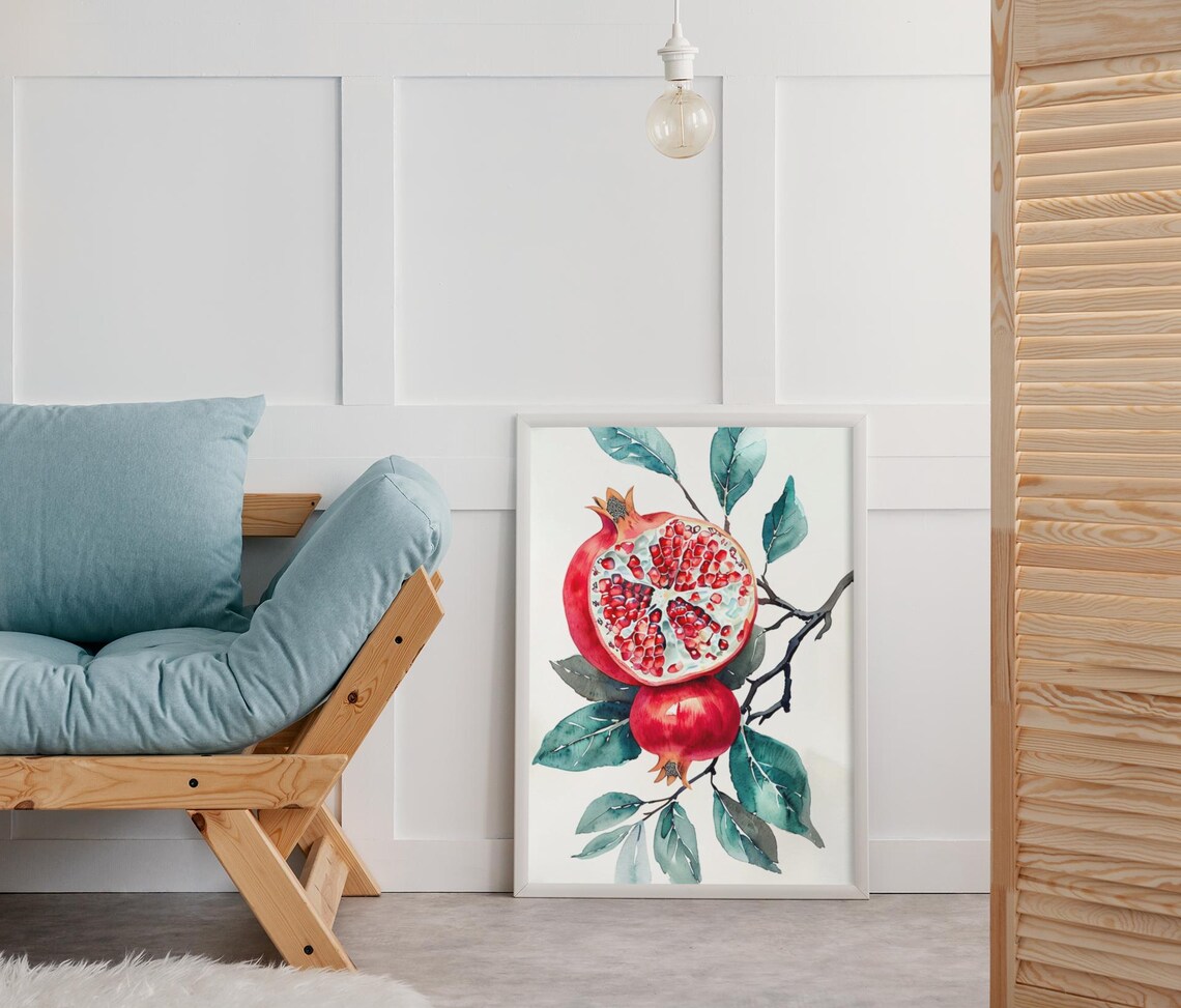 Vintage Pomegranate, Elegant Home Decor Gift - Image 4